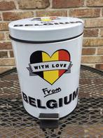 NIEUW VUILBAKJE WITH LOVE FROM BELGIUM, Nieuw, Met pedaal, Ophalen of Verzenden, Minder dan 10 liter
