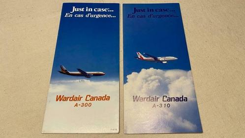 Wardair Canada safety cards * MINT *, Verzamelen, Luchtvaart en Vliegtuigspotten, Nieuw, Overige typen, Ophalen of Verzenden