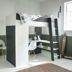 Lit mezzanine à bureau et armoire 90x190, Maison & Meubles, Chambre à coucher | Lits superposés & Lits mezzanines, Neuf, 90 cm