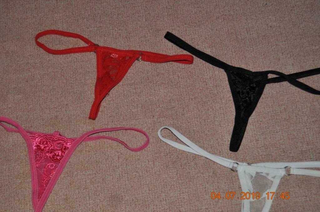 LOT 41 ; 4 strings, Kleding | Dames, Ondergoed en Lingerie, String, Overige kleuren, Ophalen of Verzenden