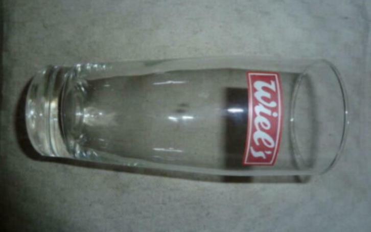 #N bier glas WIEL 'S 25cl Brij. Wielemans Ceuppens - Brussel, Verzamelen, Glas en Drinkglazen, Gebruikt, Bierglas, Ophalen of Verzenden