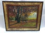 Tableau / peinture huile…sous bois….de MAYAR (?) 100€, Antiquités & Art, Art | Peinture | Classique