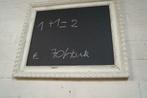antiek brocante krijtbord van 62cm op 51cm, Antiek en Kunst, Ophalen of Verzenden