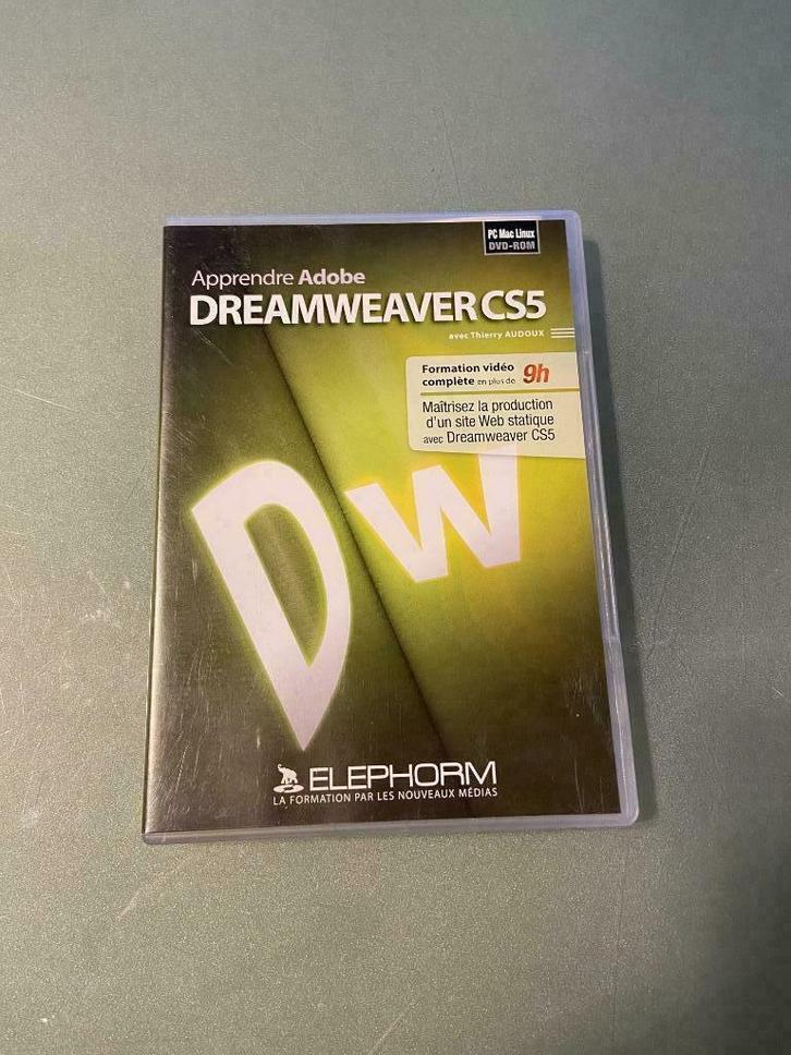 Tutoriel Adobe Dreamviewer CS5, Computers en Software, Ontwerp- en Bewerkingssoftware, Nieuw, Ophalen of Verzenden