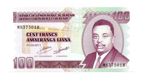 100 FR   2011     BURUNDI     UNC     P44b     € 0,80, Postzegels en Munten, Bankbiljetten | Afrika, Los biljet, Burundi, Ophalen of Verzenden