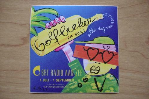 Sticker radioprogramma Golfbreker (Radio2), Verzamelen, Stickers, Nieuw, Film, Tv of Omroep, Ophalen of Verzenden