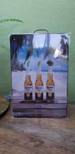 Plaque de métal de la marque de bière Corona nouveau, Collections, Marques & Objets publicitaires, Envoi, Panneau publicitaire
