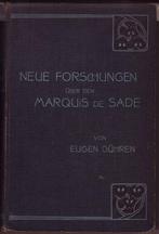 Eugen Dühren, Neue Forschungen über den Marquis de Sade, Antiquités & Art, Antiquités | Livres & Manuscrits, Enlèvement ou Envoi