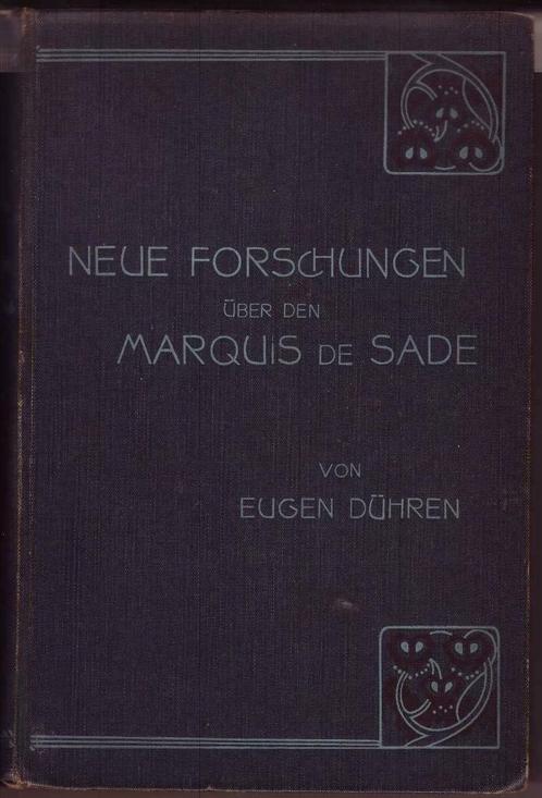 Eugen Dühren, Neue Forschungen über den Marquis de Sade, Antiek en Kunst, Antiek | Boeken en Manuscripten, Ophalen of Verzenden