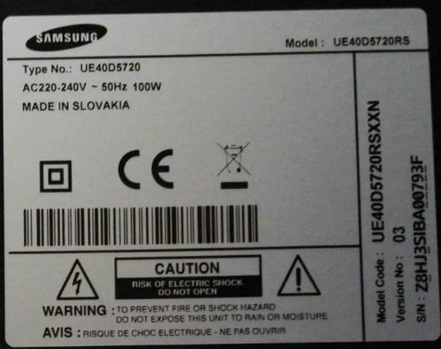 Herstellen Samsung TV Reparatie UE40D5720, TV, Hi-fi & Vidéo, Télévisions, Utilisé, LCD, Samsung, Enlèvement