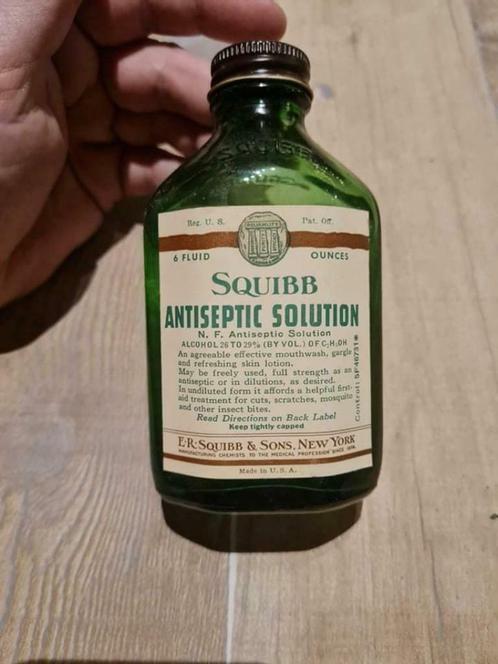 Lotion antiseptique Squibb, US 2WW, Collections, Objets militaires | Seconde Guerre mondiale, Armée de terre, Envoi