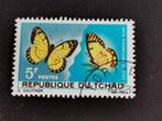 Tchad 1967 - papillons, Affranchi, Enlèvement ou Envoi