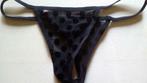 String met bolletjes zwart nieuw, Black level, Verzenden, Zwart, String