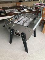 Duo tafelvoetbal in geborsteld aluminium, 50 tot 100 cm, Bois, Nieuw, 50 tot 100 cm