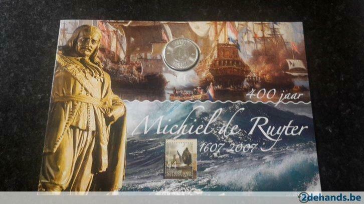 Michiel de Ruyter herdenkingsmunt 5€, Postzegels en Munten, Munten | Nederland, Ophalen of Verzenden