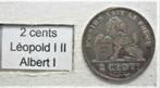 2 cents Léopold I - II - Albert I, Timbres & Monnaies, Monnaies | Belgique, Envoi, Monnaie en vrac, Autre