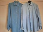 set van 2 overhemden / blauw / Cicerone / 41, Kleding | Heren, Overhemden, Gedragen, Blauw, Halswijdte 41/42 (L), Ophalen of Verzenden