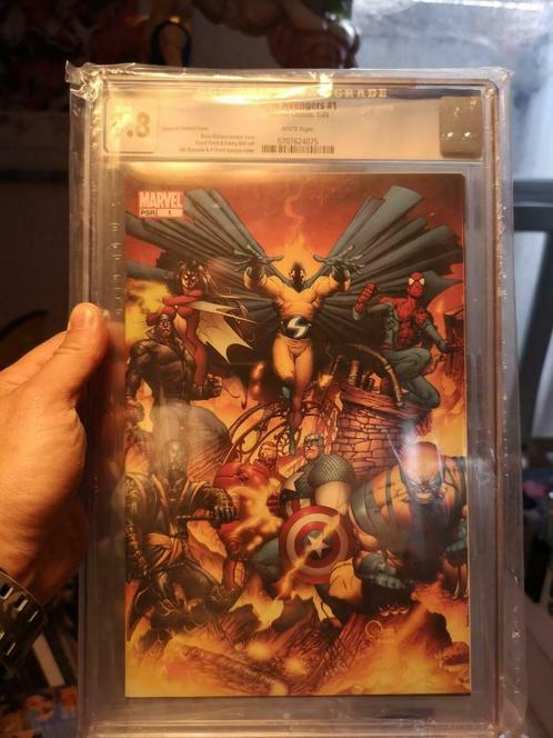 New Avengers # 1 Joe Quesada virgin variant CGC 9.8, Boeken, Strips | Comics, Nieuw, Eén comic, Ophalen of Verzenden
