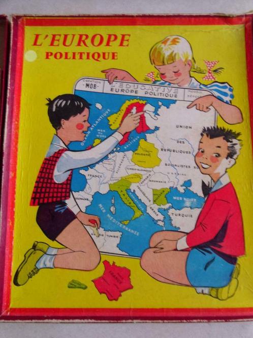 Oud spel politiek Europa door MOB, Antiek en Kunst, Antiek | Speelgoed, Ophalen of Verzenden
