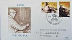 FDC- BELGIË- KUNST UIT BELGIË, COVER VERZONDEN NAAR AACHEN, Postzegels en Munten, Ophalen of Verzenden, Gestempeld, Overige thema's