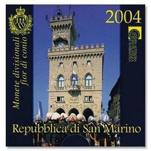 BU set San Marino 2004 Blister - 1 cent tm 2 euro + 5 euro, Postzegels en Munten, Munten | Europa | Euromunten, Setje, Overige waardes