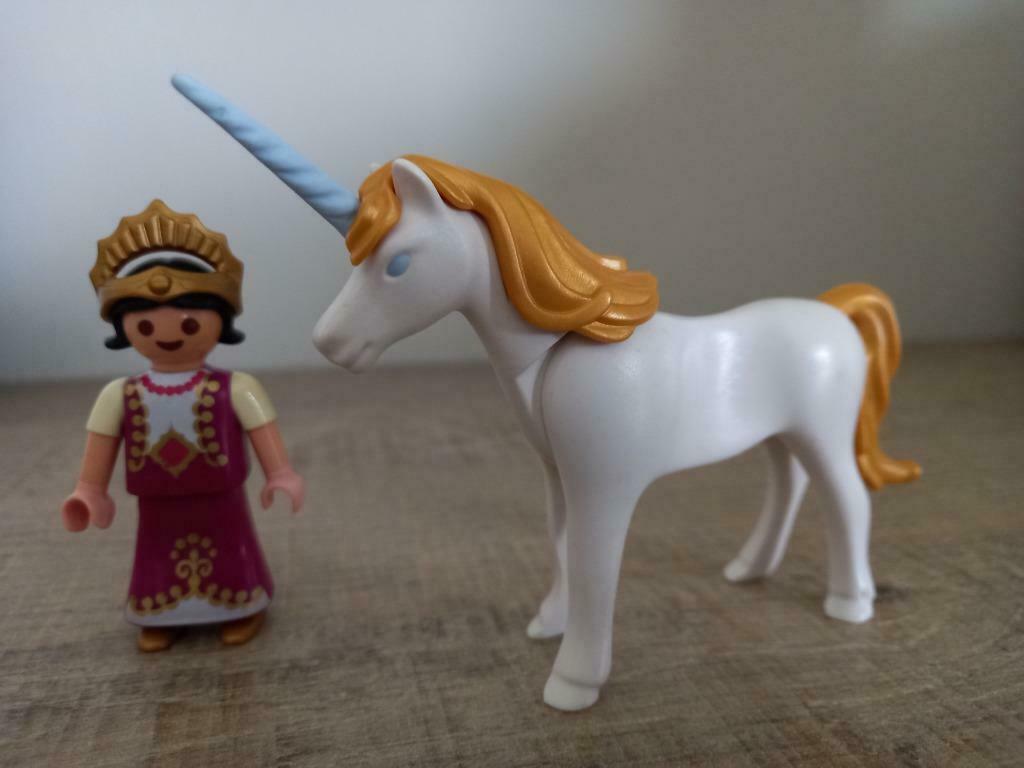 Playmobil prinsesje met eenhoorn fantasy, Ophalen of Verzenden, Gebruikt, Complete set