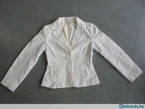 dames blazer 36/S H&M, Kleding | Dames, Jasjes, Kostuums en Pakken, Gedragen, Maat 36 (S), Wit, Ophalen of Verzenden