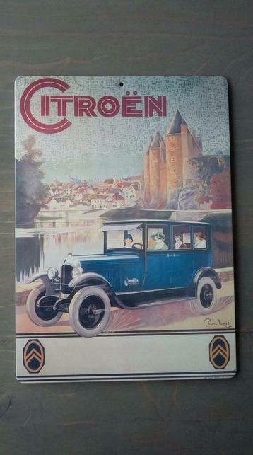 Retro, origineel reclamebord Citroėn beschikbaar voor biedingen
