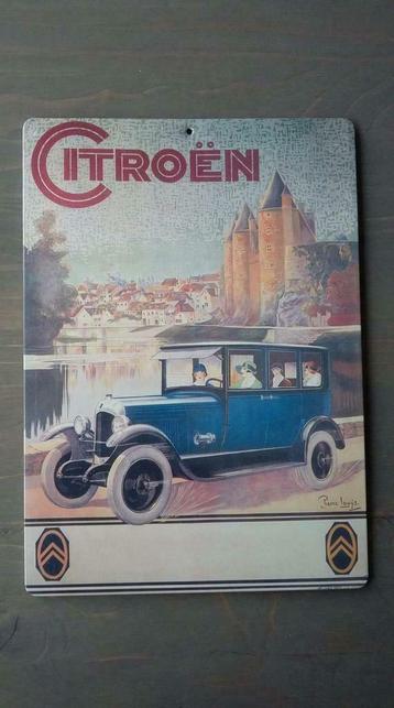 Retro, origineel reclamebord Citroėn