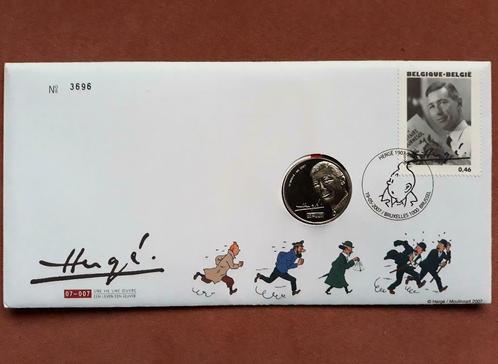 NUMISBRIEF 2007 - HERGÉ (OBP 3648) Kuifje / Tintin, Postzegels en Munten, Postzegels | Europa | België, 1e dag stempel, Ophalen of Verzenden