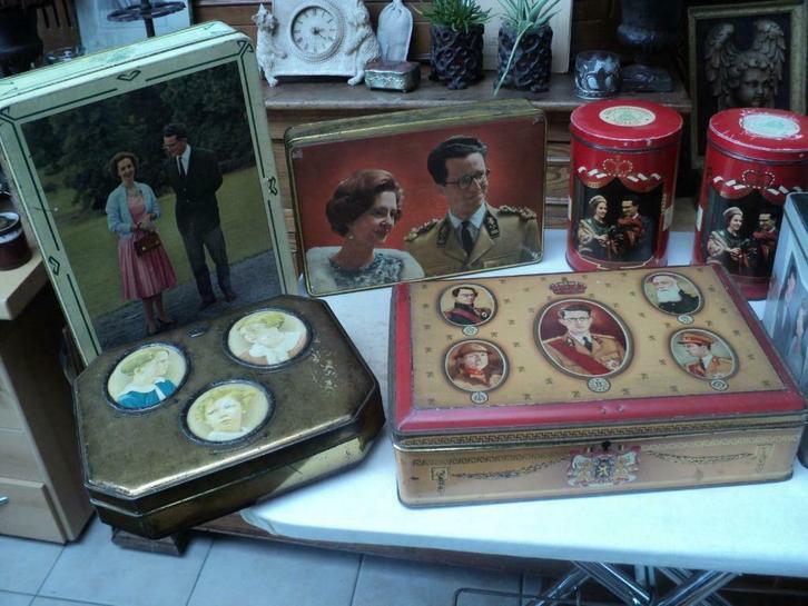 blikken dozen koninklijke familie vanaf 6 euro, Antiek en Kunst, Curiosa en Brocante, Ophalen of Verzenden