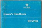1975 Chrysler Hillman HUNTER Owner's Manual, Enlèvement ou Envoi