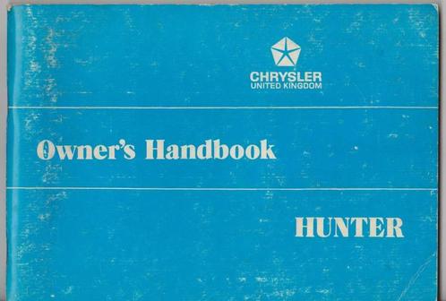 1975 Chrysler Hillman HUNTER Owner's Manual, Autos : Divers, Modes d'emploi & Notices d'utilisation, Enlèvement ou Envoi