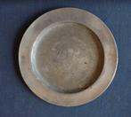 antiek tinnen bord, 24 cm, gestempeld: P B RVDMOND FR, tin, Antiek en Kunst, Curiosa en Brocante, Ophalen of Verzenden