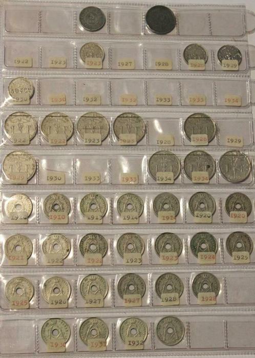 5 et 10 cents de zinc, 50 cents et 1 fr nickel, 5 cents nick, Timbres & Monnaies, Monnaies | Belgique, Série, Enlèvement ou Envoi