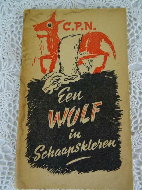 CPN Een wolf in schaapskleren Propaganda De smalle boekjes, Antiek en Kunst, Antiek | Boeken en Manuscripten, Ophalen of Verzenden