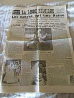 journal La Libre Belgique du vendredi 16 décembre 1960, Enlèvement, Utilisé