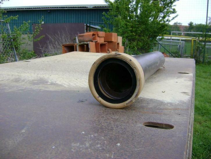 gres buizen + hulpstukken "Benor" gekeurd diameter 130/100, Doe-het-zelf en Bouw, Buizen en Afvoer, Nieuw, Rechte buis, Overige materialen