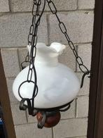 Lustre avec abat jour en opaline, Antiek en Kunst