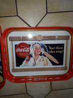 4 vintage dienbladen Coca cola., Verzamelen, Ophalen of Verzenden, Zo goed als nieuw