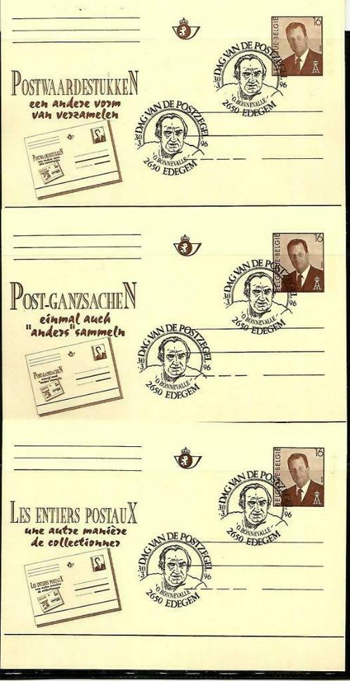 België 1996-Gele briefkaart reclame in 3 talen, Timbres & Monnaies, Timbres | Europe | Belgique, Non oblitéré, Autre, Autre, Avec timbre