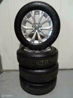 Originele 17 Inch Lichtmetalen Velgen + Banden VW Tiguan 5N, 215 mm, 17 inch, Velg(en), Gebruikt