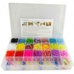 Grote Box loombands loombord charms clips 6x haaknaald NIEUW, Nieuw, Ophalen of Verzenden