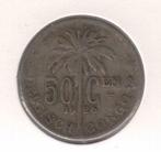 10405 * BELGISCH CONGO - ALBERT I * 50 cent 1926vl * Pr., Postzegels en Munten, Munten | België, Verzenden