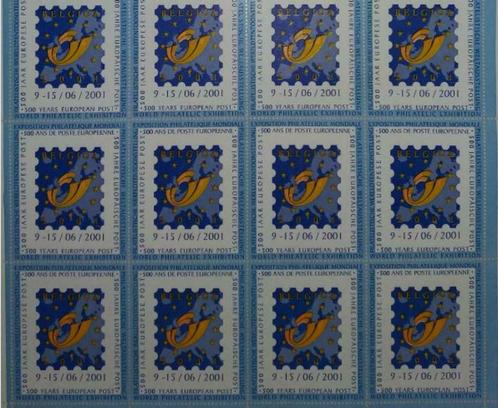 Vignetten Belgica 2001 500 jaar Europese Post, Postzegels en Munten, Postzegels | Europa | België, Overig, Postfris, Ophalen of Verzenden