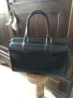 Grote zwarte VINTAGE tas 2 handvatten uit de jaren 60 in per, Antiek en Kunst