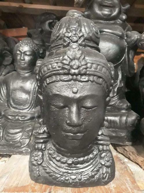 statue en pierre reconstituée buste  de shiva 25 cm, Maison & Meubles, Accessoires pour la Maison | Statues de Bouddha, Neuf, Enlèvement ou Envoi