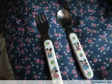 Cueillère et fourchette Mickey et Minnie, Electroménager, Neuf