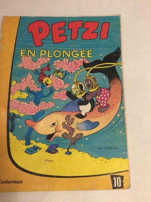 Petzi en plongée - n°10 - Casterman - 1962 -, Antiquités & Art, Antiquités | Livres & Manuscrits