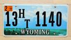 Nummerplaat van Wyoming 2010 / Licence plate Wyoming USA, Verzamelen, Auto's, Gebruikt, Ophalen of Verzenden